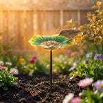 Bird Feeder Stake Hand-Painted Weather-Resistant Iron
