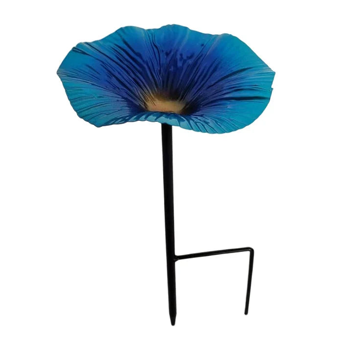 Bird Feeder Stake Hand-Painted Weather-Resistant Iron