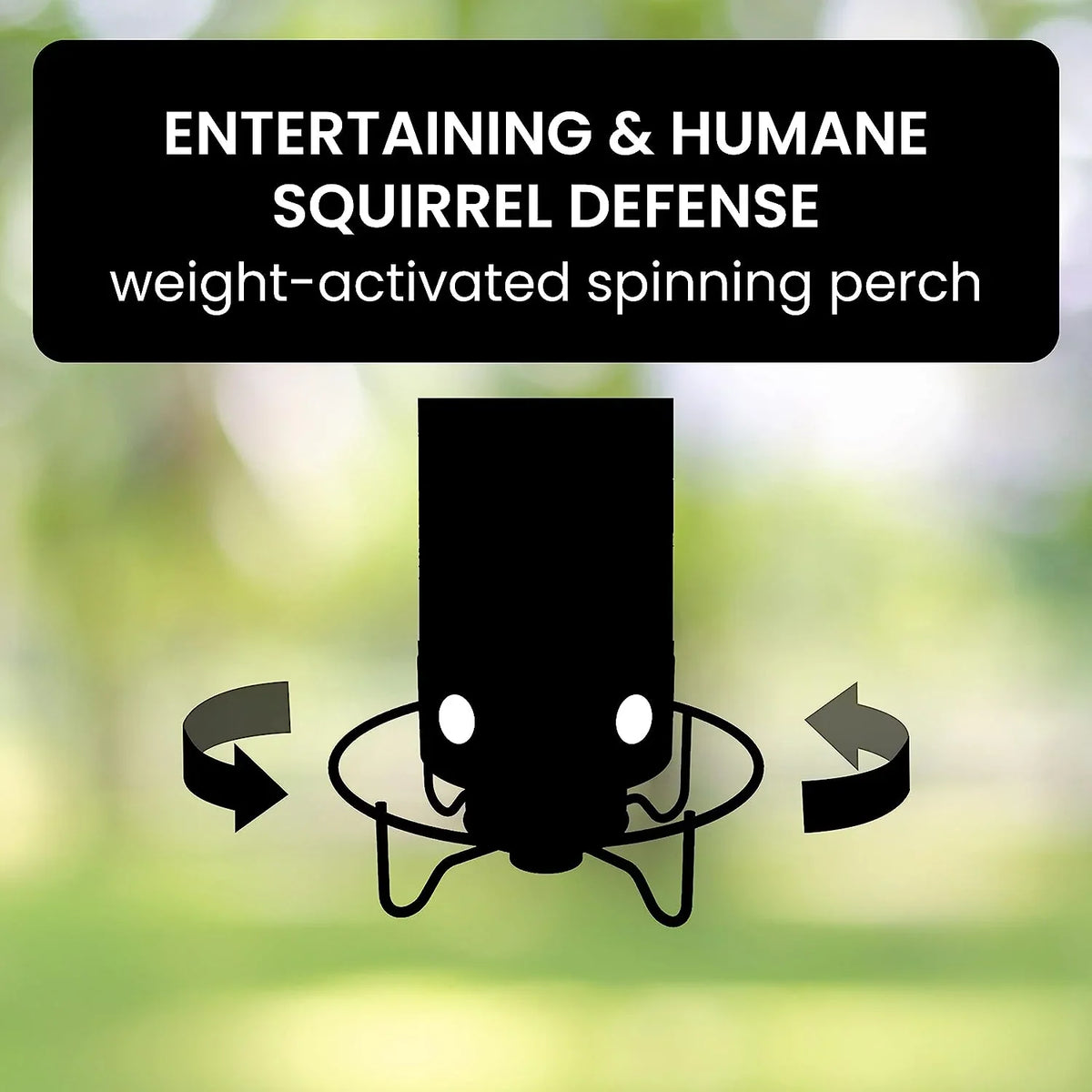 Bird Feeder Weight-Activated Spinning Perch 5-Pound Capacity