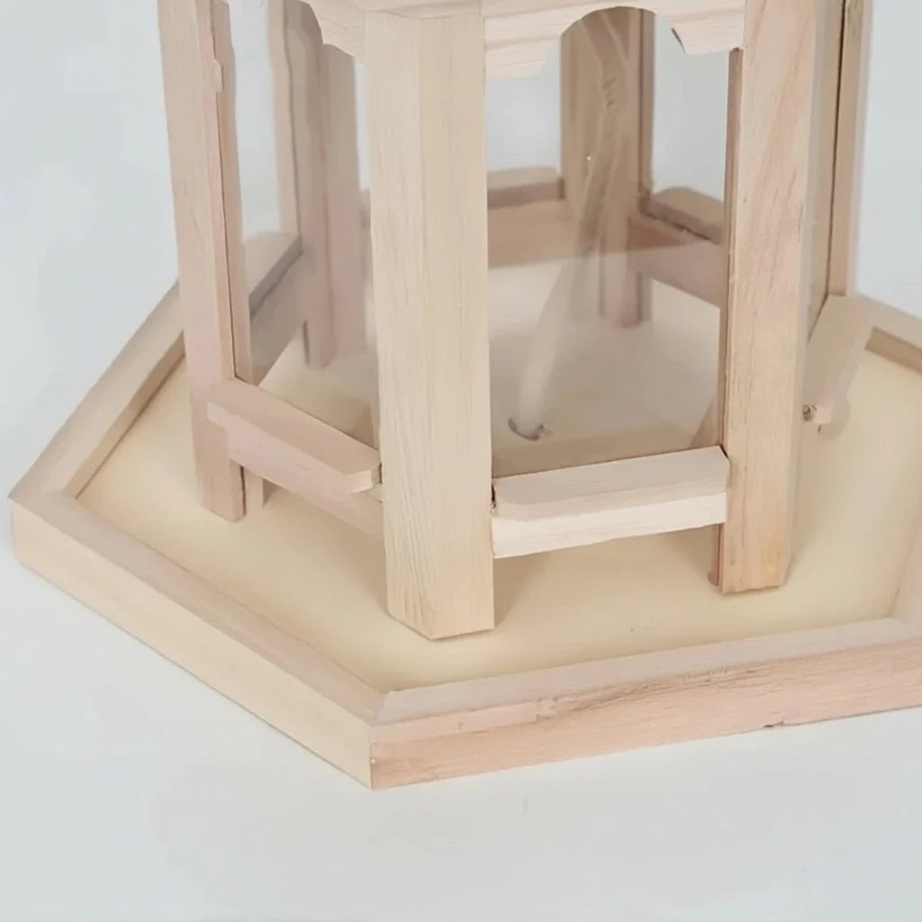 Bird Feeder Wooden Woven Hanging Integrated Water System