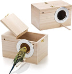 Bird Nesting Box Paulownia Wood Reinforced Entrance Removable Top