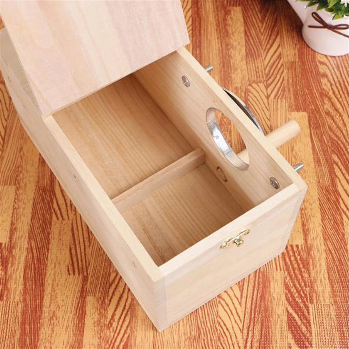 Bird Nesting Box Paulownia Wood Reinforced Entrance Removable Top