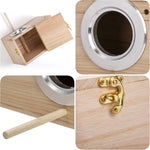 Bird Nesting Box Paulownia Wood Reinforced Entrance Removable Top