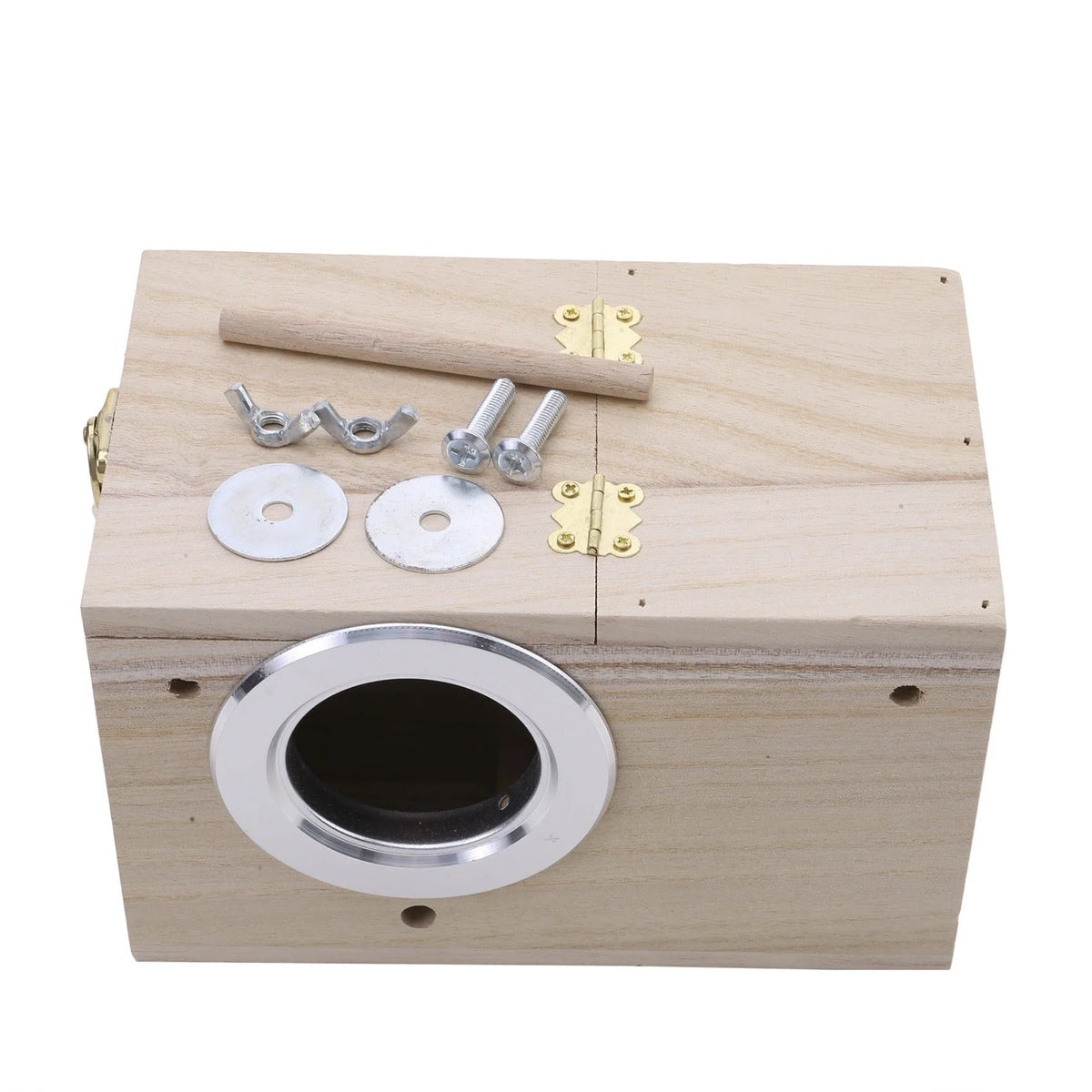 Bird Nesting Box Paulownia Wood Reinforced Entrance Removable Top