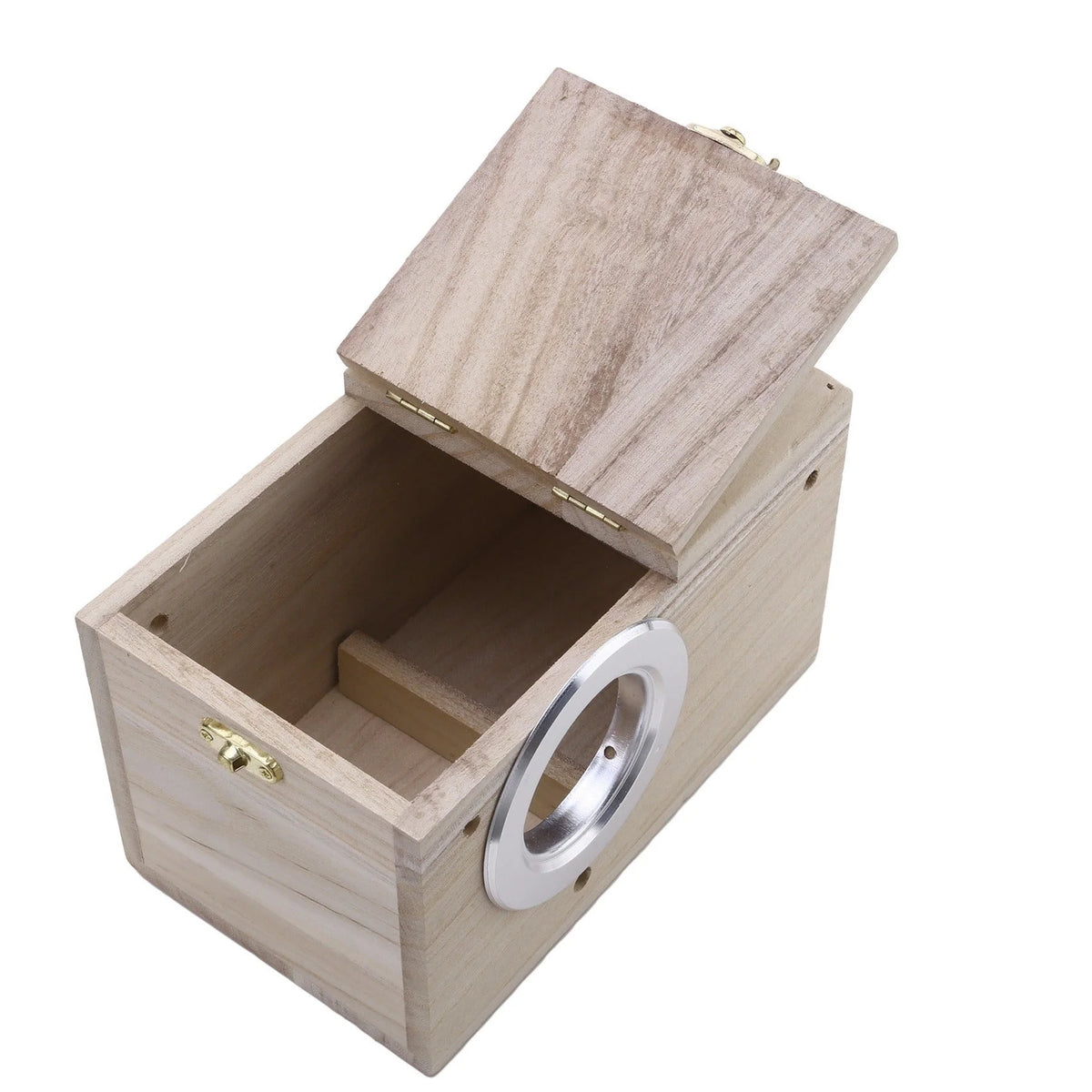 Bird Nesting Box Paulownia Wood Reinforced Entrance Removable Top