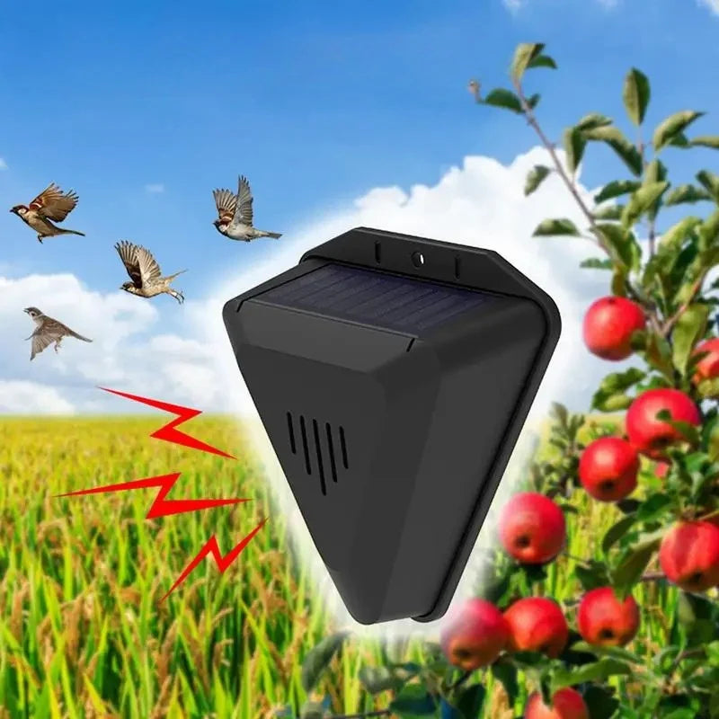 Bird Repeller Solar-Powered Rotating & Multi-Sound Weather-Resistant