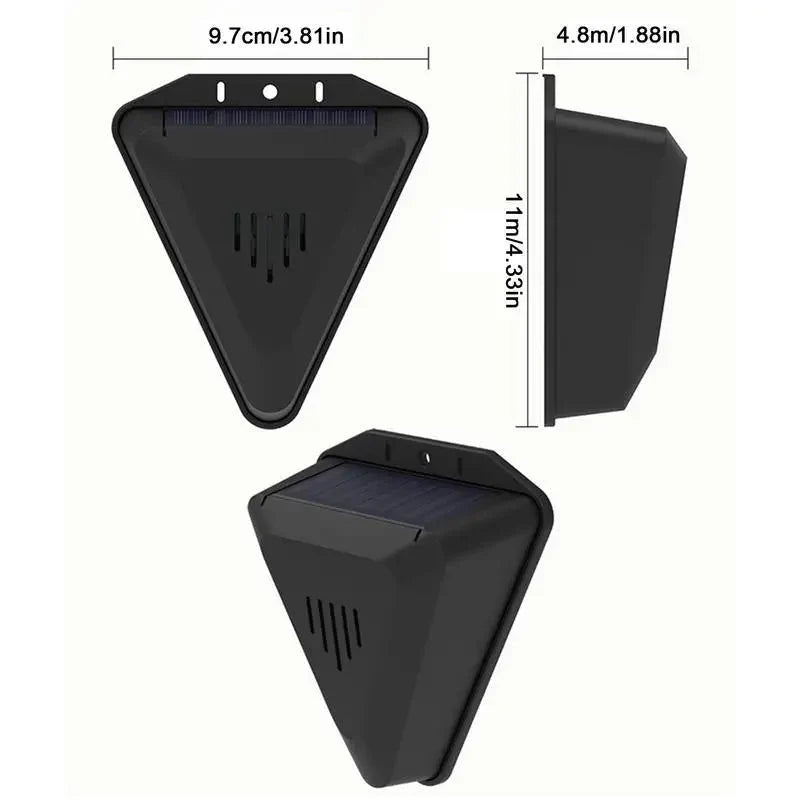 Bird Repeller Solar-Powered Rotating & Multi-Sound Weather-Resistant