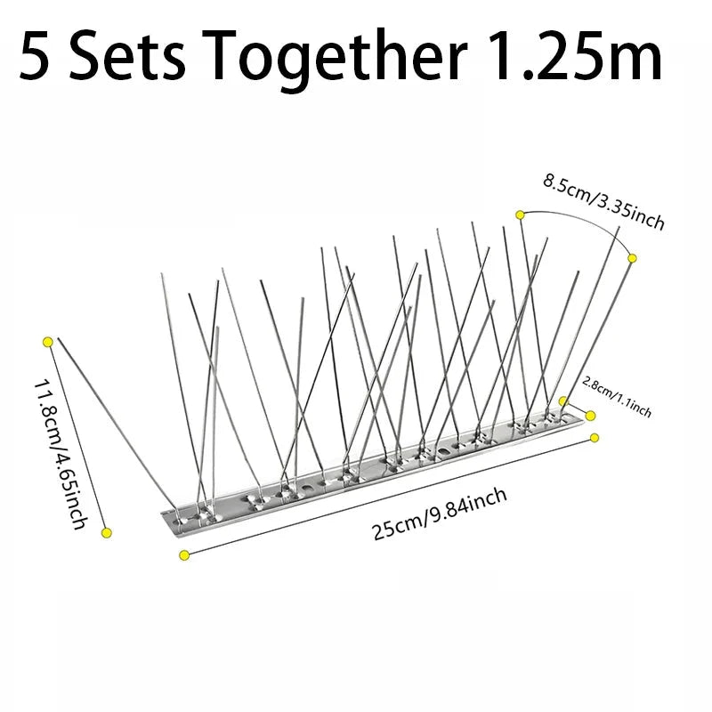 Bird Spikes 304 Stainless Steel Flexible & Trimmable