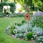 Birdhouse Garden Stake Metal Indoor & Outdoor 30 Inch Rod