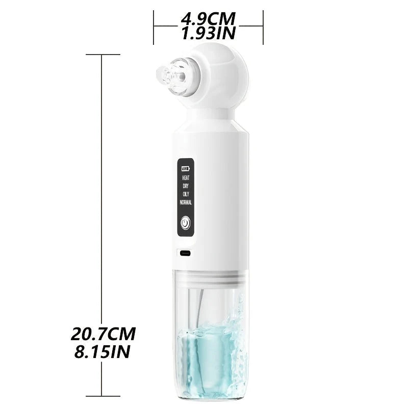 Blackhead Remover USB Rechargeable 6 Interchangeable Heads