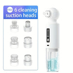 Blackhead Remover USB Rechargeable 6 Interchangeable Heads