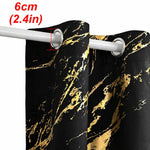 Blackout Curtains Opaque Privacy Grommet Top Patterned