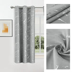 Blackout Curtains Opaque Privacy Grommet Top Patterned