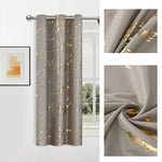 Blackout Curtains Opaque Privacy Grommet Top Patterned