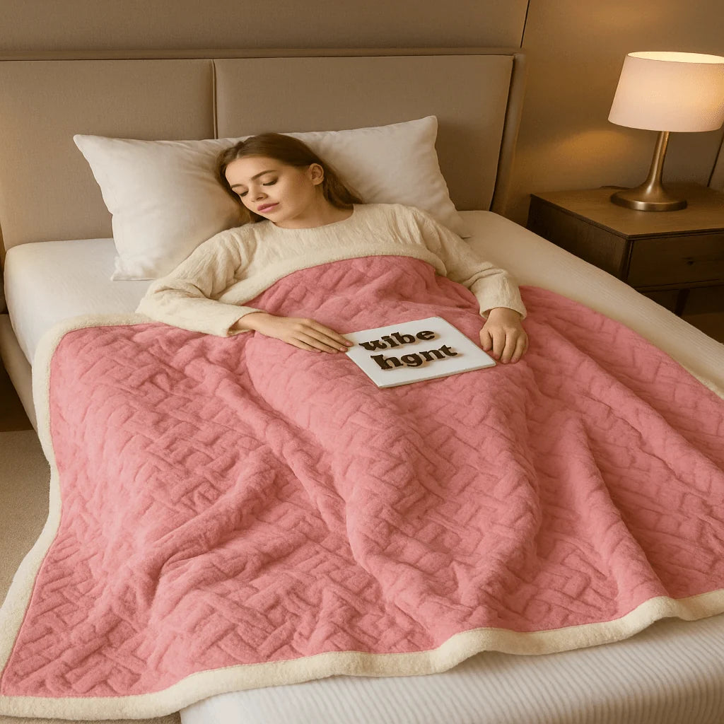 Blanket Plush Flannel Lightweight & Machine-Washable