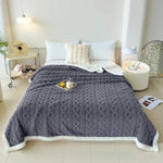 Blanket Plush Flannel Lightweight & Machine-Washable