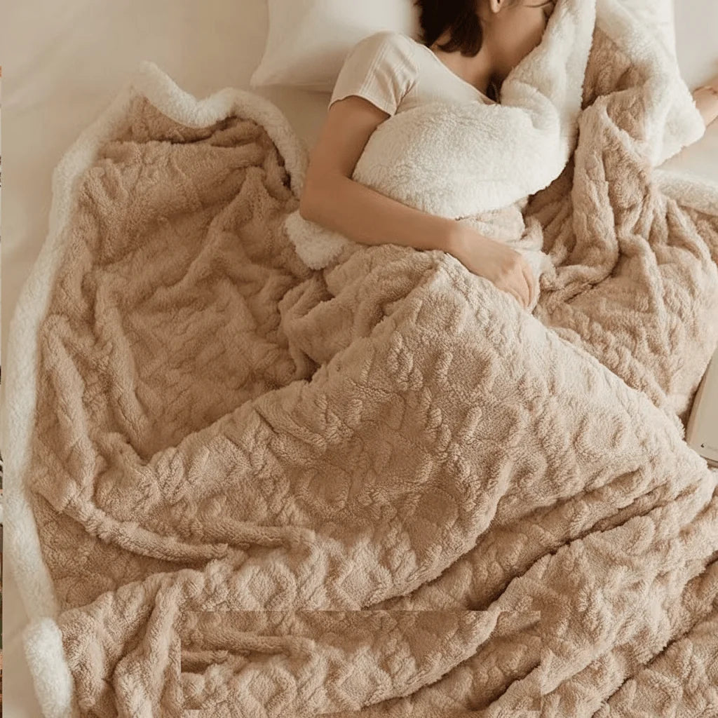 Blanket Plush Flannel Lightweight & Machine-Washable