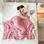 Blanket Plush Flannel Lightweight & Machine-Washable