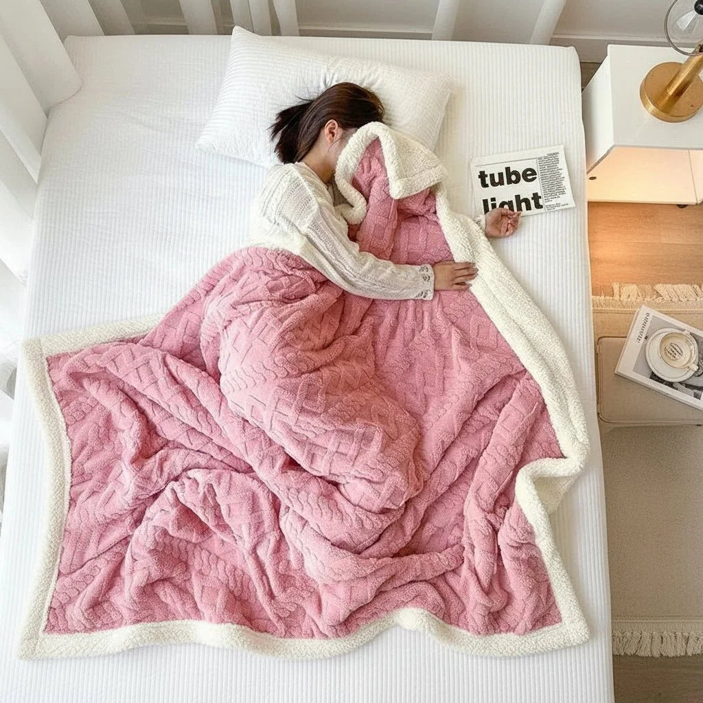 Blanket Plush Flannel Lightweight & Machine-Washable