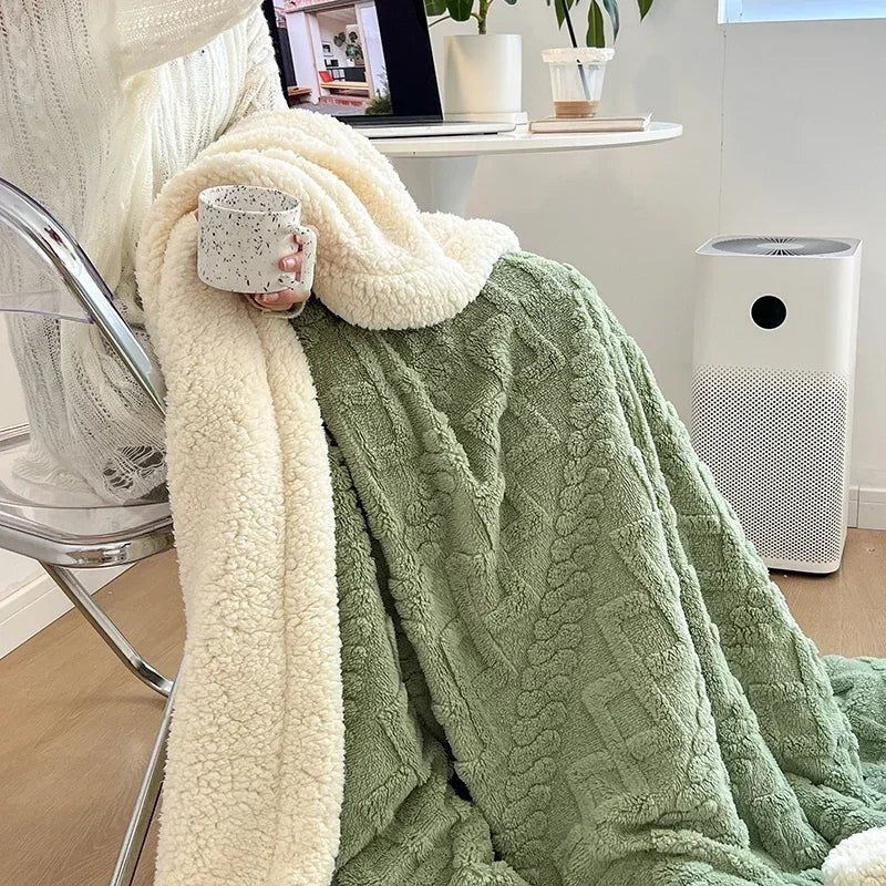 Blanket Plush Flannel Lightweight & Machine-Washable