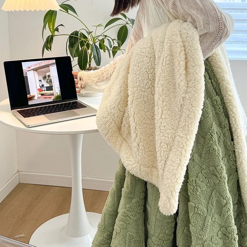 Blanket Plush Flannel Lightweight & Machine-Washable