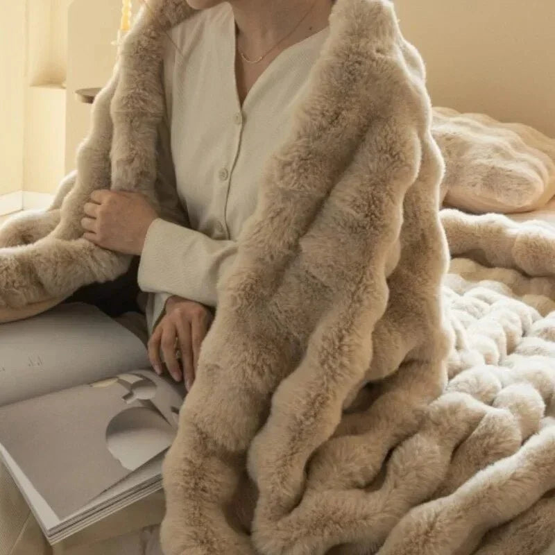Blanket Plush Fleece Anti-Pilling Machine Washable