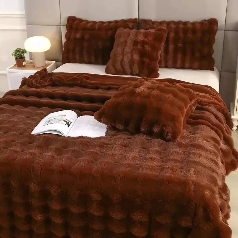 Blanket Plush Fleece Anti-Pilling Machine Washable