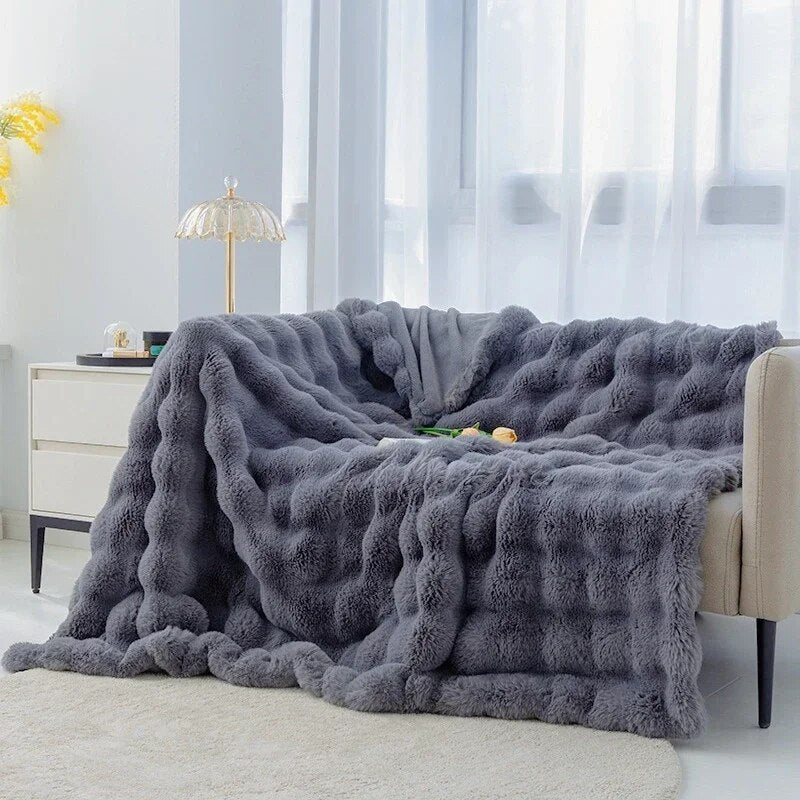 Blanket Plush Fleece Anti-Pilling Machine Washable