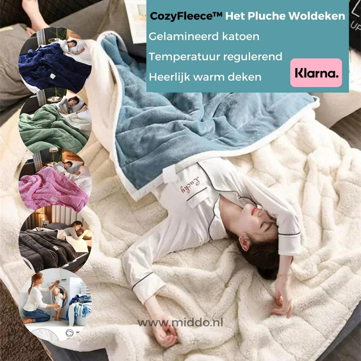 Blanket Reversible Double-Layer Fleece Machine-Washable
