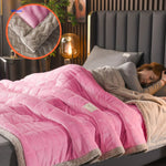 Blanket Reversible Double-Layer Fleece Machine-Washable
