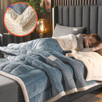 Blanket Reversible Double-Layer Fleece Machine-Washable