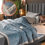 Blanket Reversible Double-Layer Fleece Machine-Washable