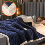 Blanket Reversible Double-Layer Fleece Machine-Washable