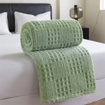 Blanket Thick Velvet Waffle Jacquard Pattern