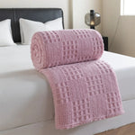 Blanket Thick Velvet Waffle Jacquard Pattern