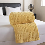 Blanket Thick Velvet Waffle Jacquard Pattern