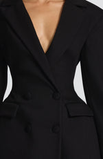 Blazer Mini Dress Double-Breasted Fully Lined