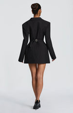 Blazer Mini Dress Double-Breasted Fully Lined