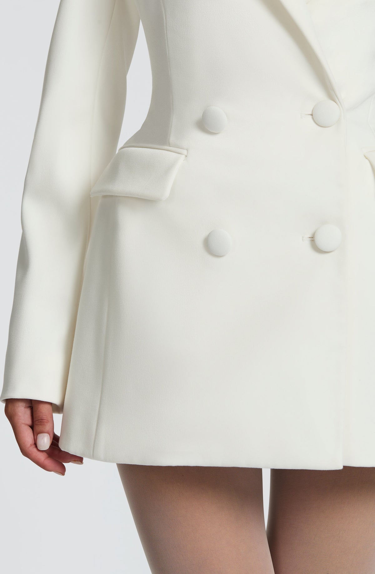 Blazer Mini Dress Double-Breasted Fully Lined Tailored Fit