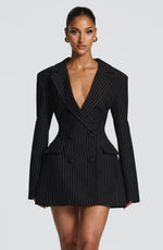 Blazer Mini Dress Double-Breasted Fully Lined Tailored Fit