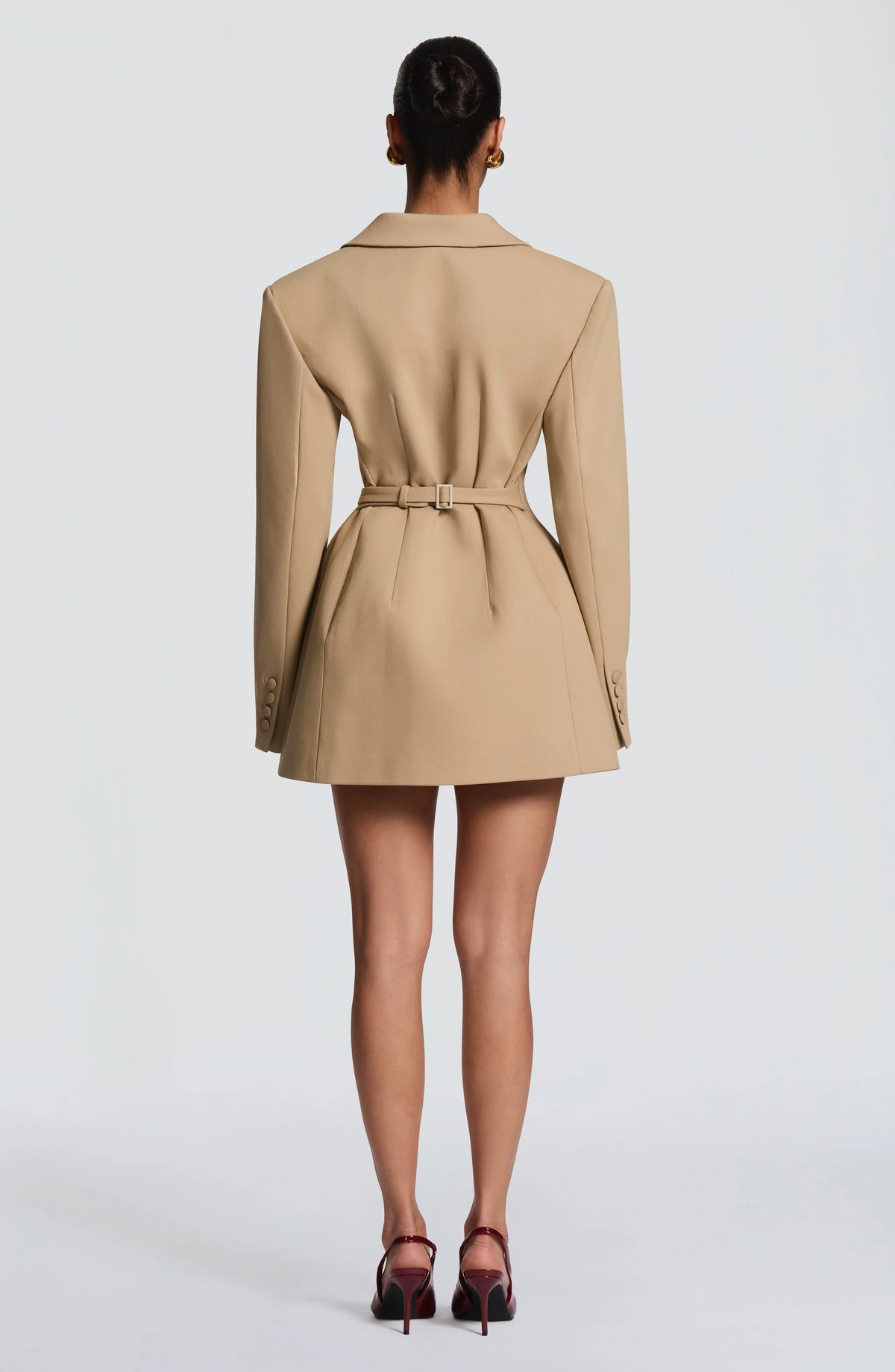 Blazer Mini Dress Double-Breasted Fully Lined Tailored Fit