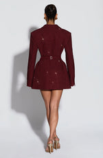 Blazer Mini Dress Double-Breasted Fully Lined Tailored Fit