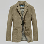 Blazer Relaxed Fit Three-Button Closure