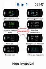 Blood Glucose Monitor Non-Invasive 5-Second Digital Readout