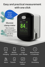 Blood Glucose Monitor Non-Invasive 5-Second Digital Readout