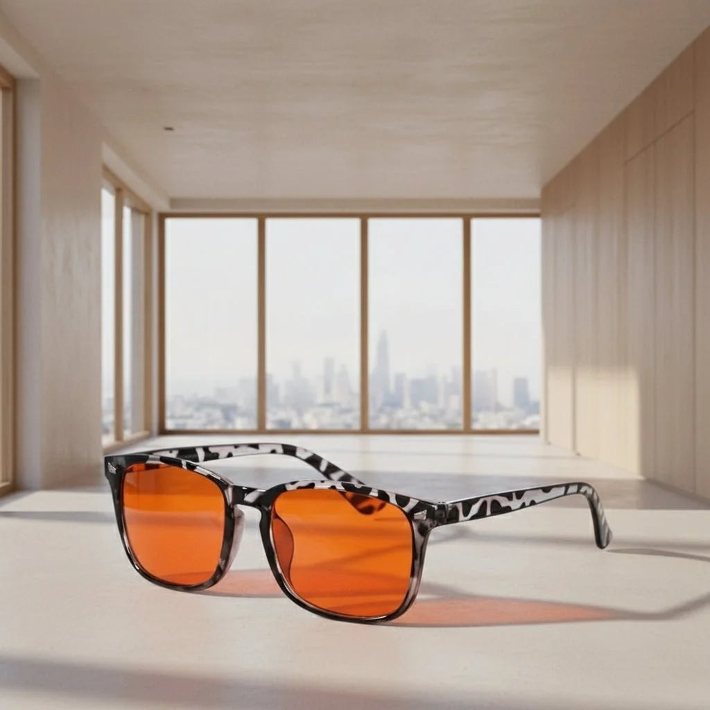 Blue Light Blocking Glasses Red Orange & Yellow Lenses Polarized Option