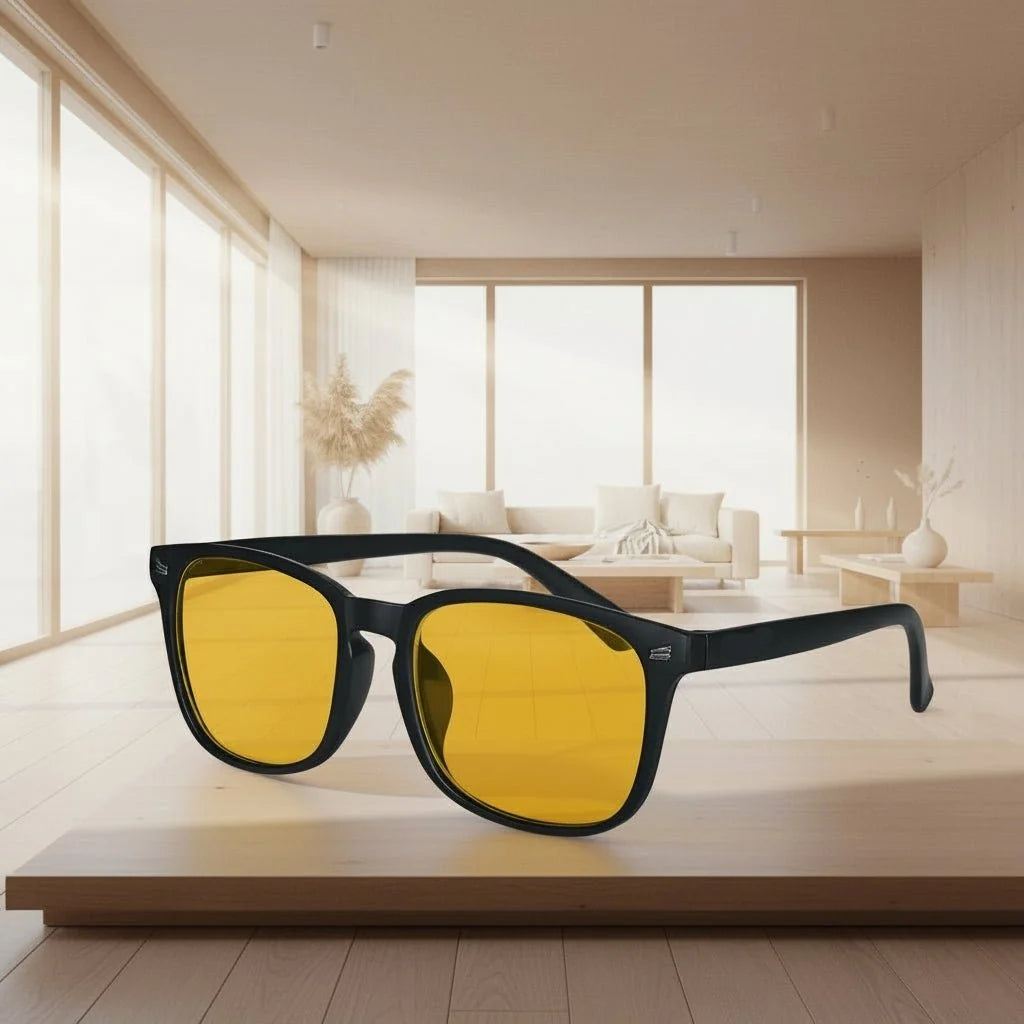 Blue Light Blocking Glasses Red Orange & Yellow Lenses Polarized Option