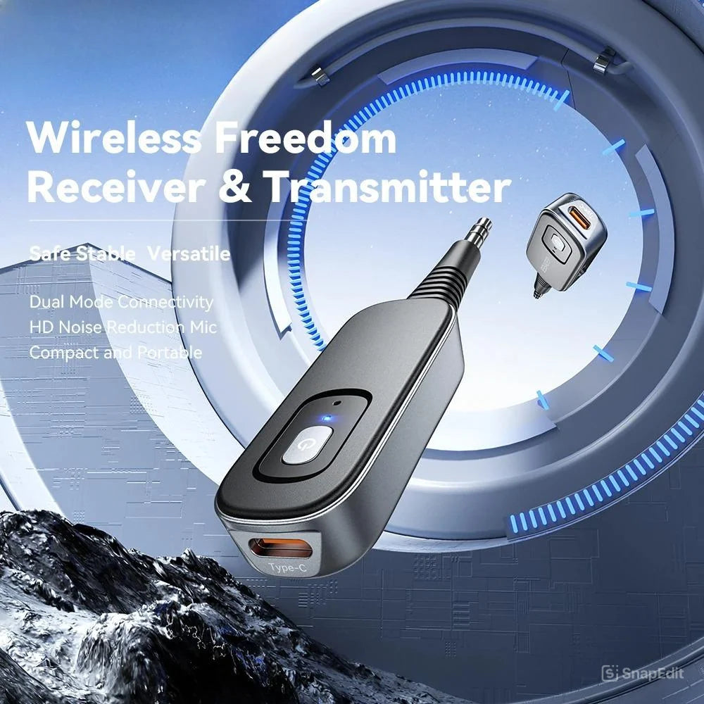 Bluetooth Audio Adapter Dual Transmit & Receive Rechargeable