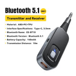 Bluetooth Audio Adapter Dual Transmit & Receive Rechargeable