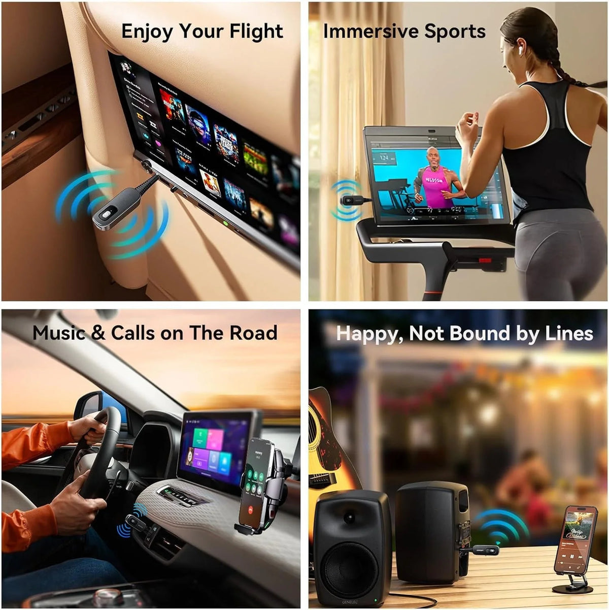Bluetooth Audio Adapter Dual Transmit & Receive Rechargeable